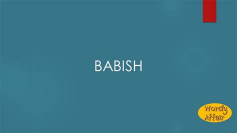 babish meaning